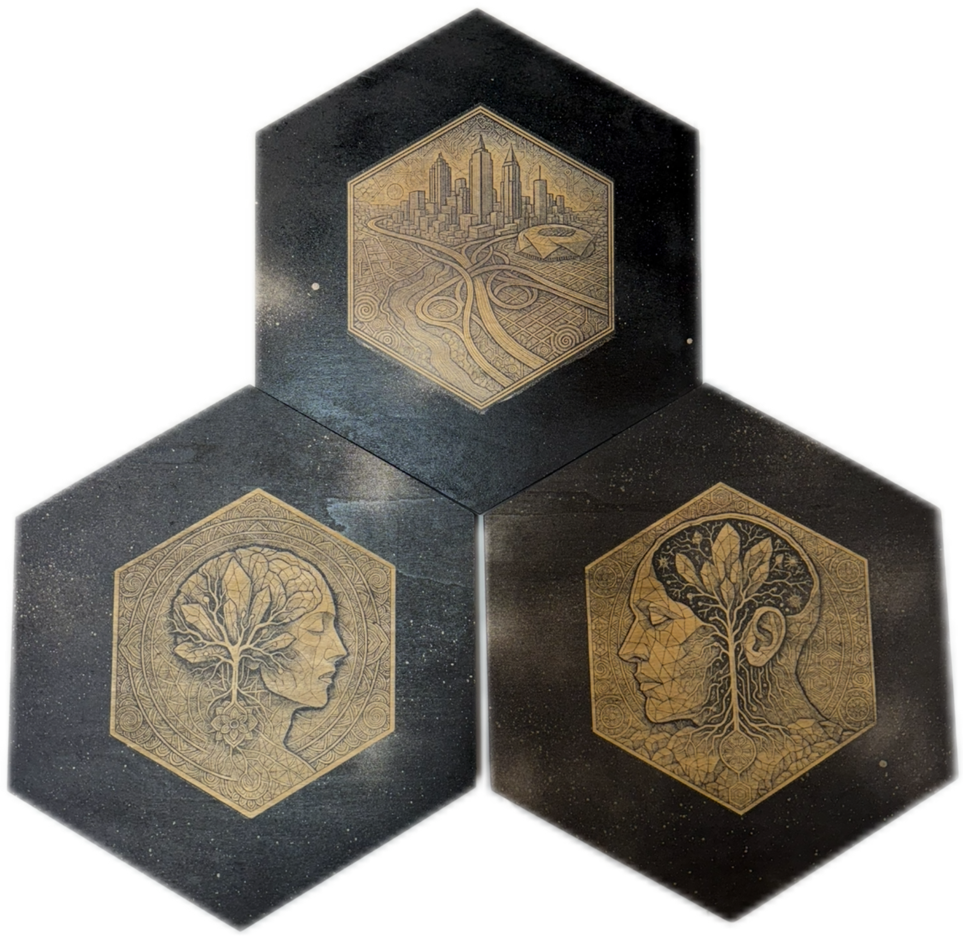 Neural Roots Triptych