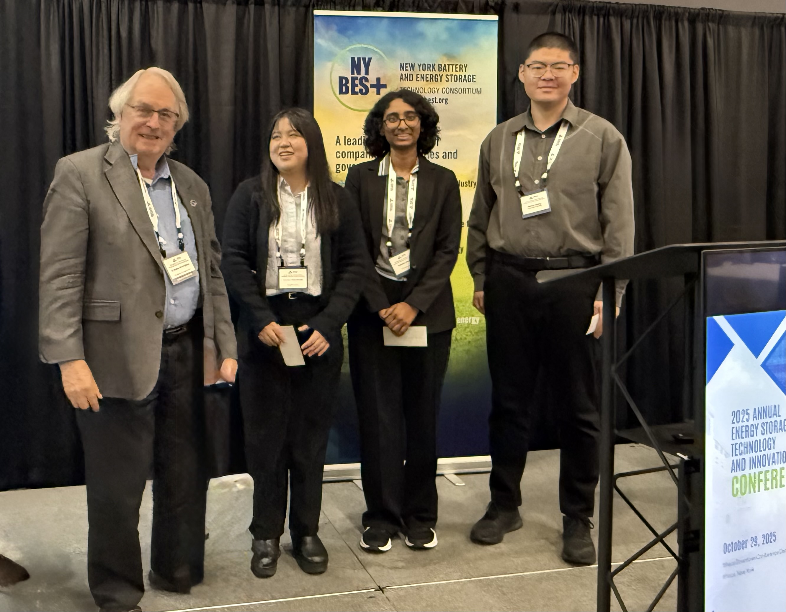 Stan Whittingham with poster winners