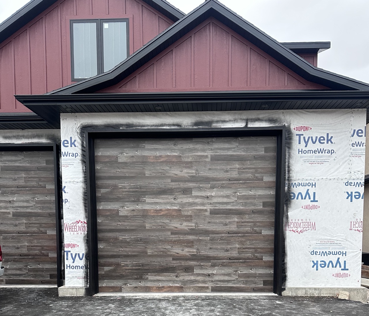Garage door installation in progress Morgan Utah Wilkinson Garage Doors