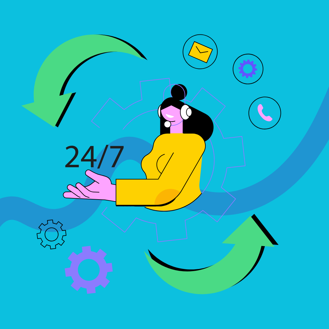 image of an office collaboration scene (for a mobility and transportation)