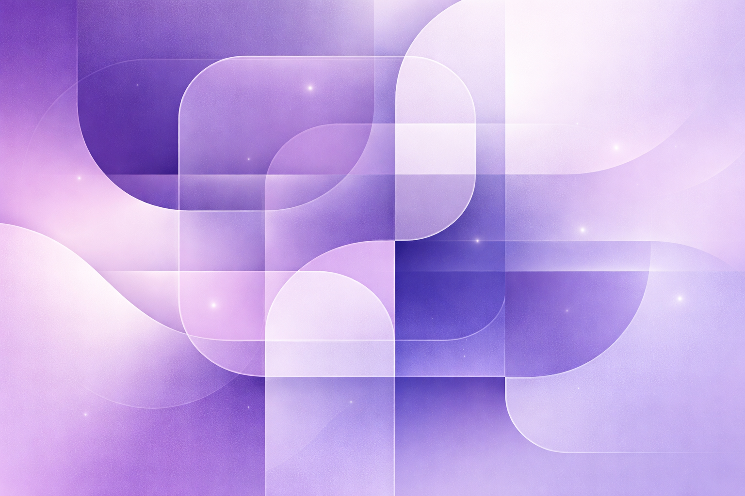 Abstract digital illustration with interconnected geometric shapes on a purple-to-lavender gradient background, conveying clarity and structure in UK Sponsorship Route decision-making for HR teams.