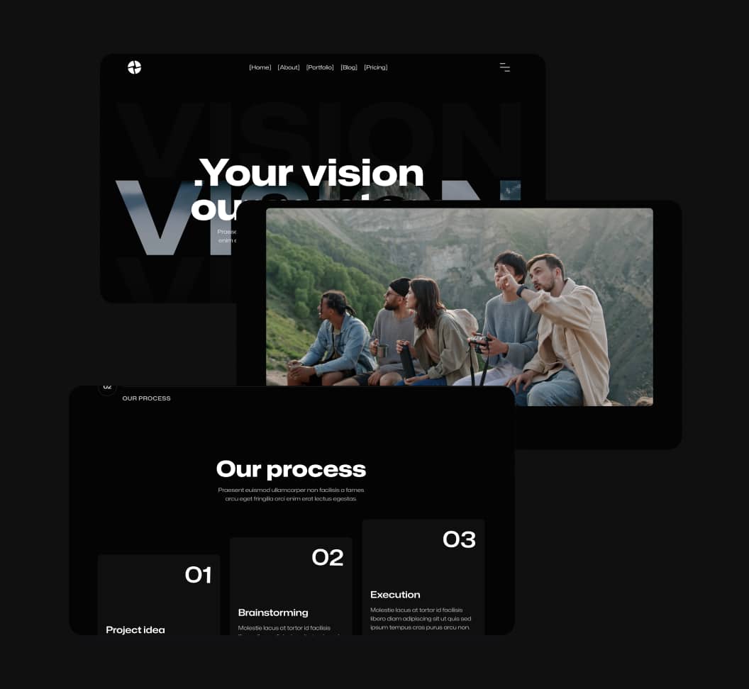 Production X - Sections Included - Video Agency Webflow Template