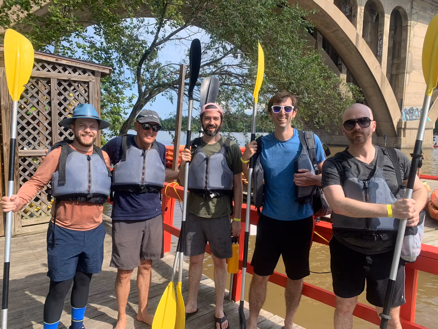 Choros mmbers kayaking