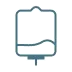 Icon of an intravenous (IV) bag with a wavy liquid line inside.