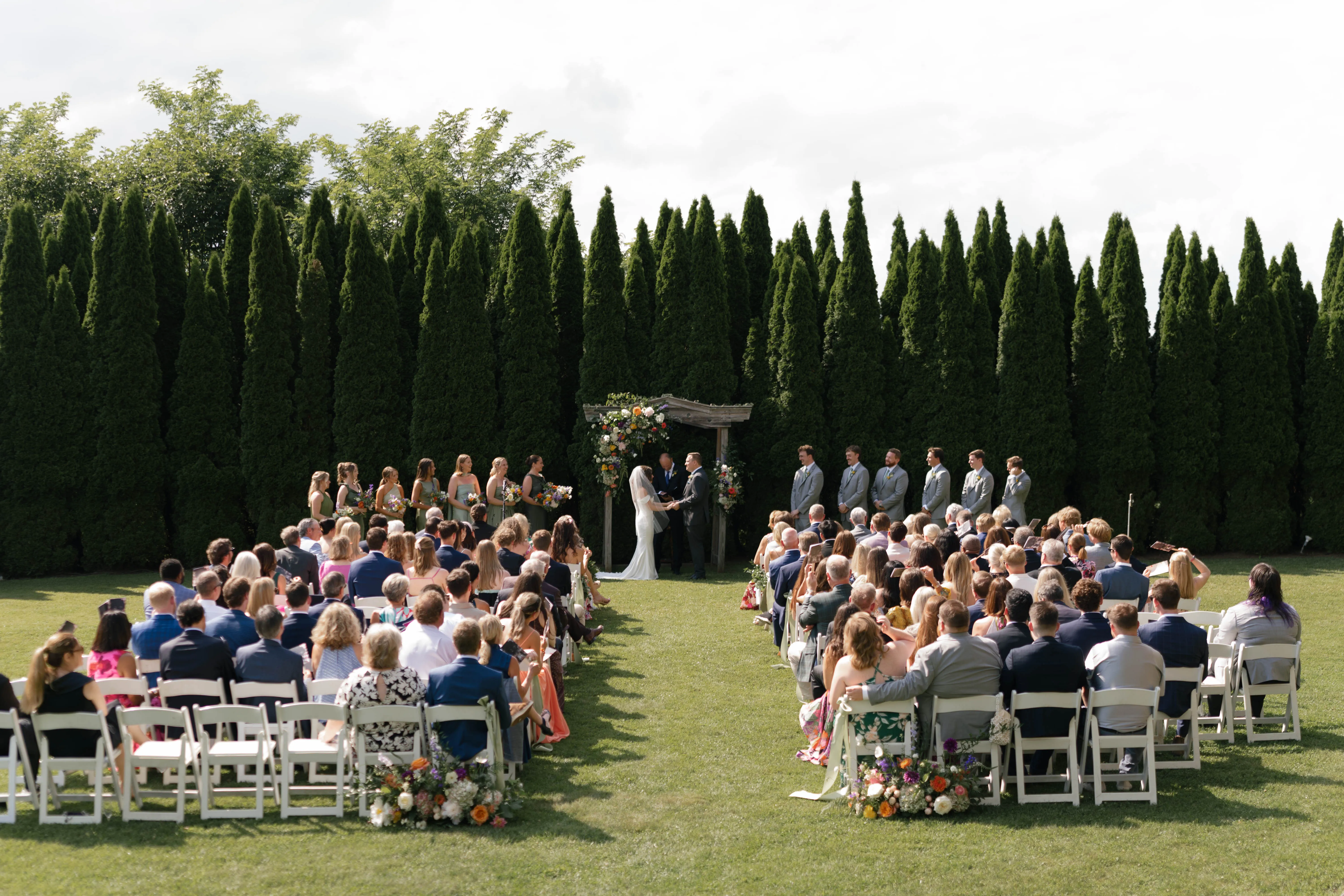 Guests celebrating at an event at Crestwood in Blowing Rock, NC