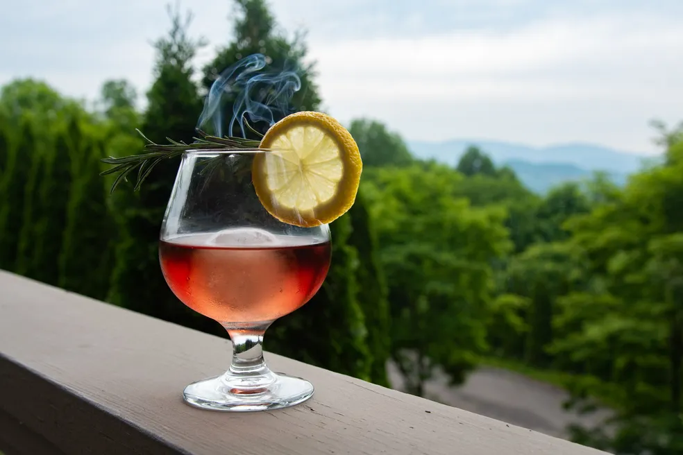 Craft cocktails at The Table at Crestwood in Blowing Rock, NC