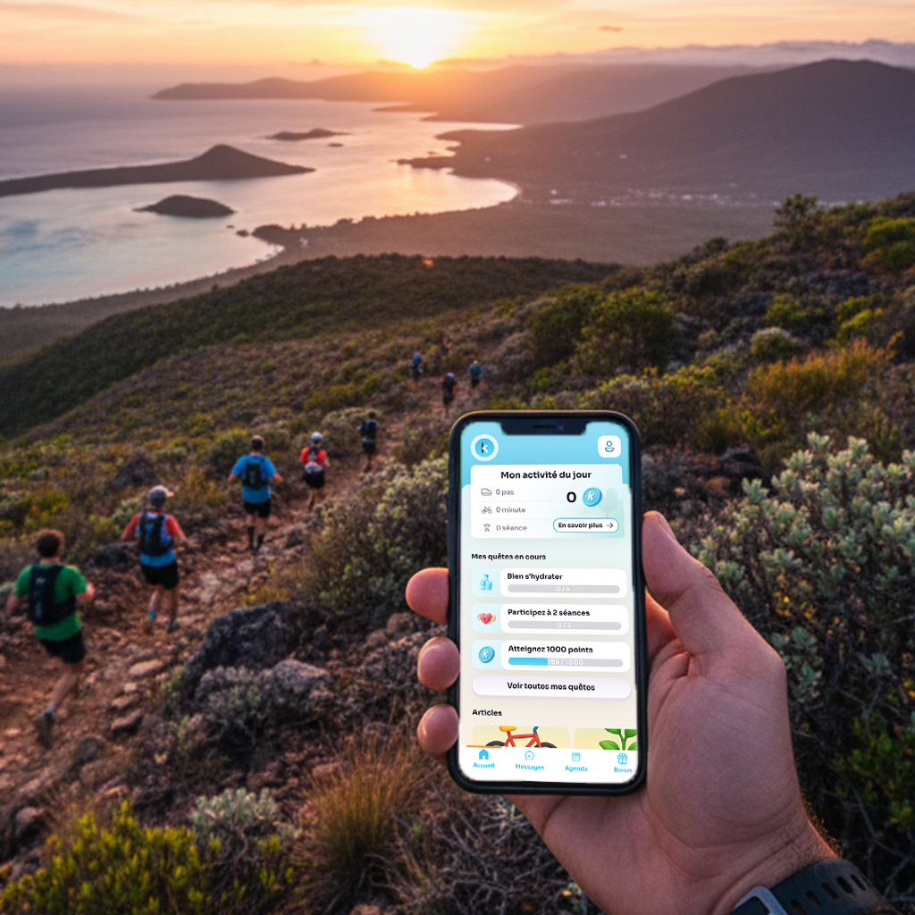 image of tech device with app interface