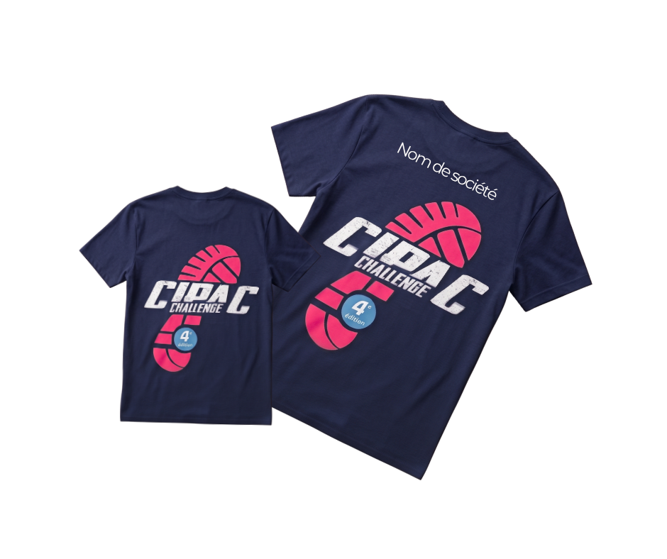 T-shirt CIPAC Challenge bleu marine