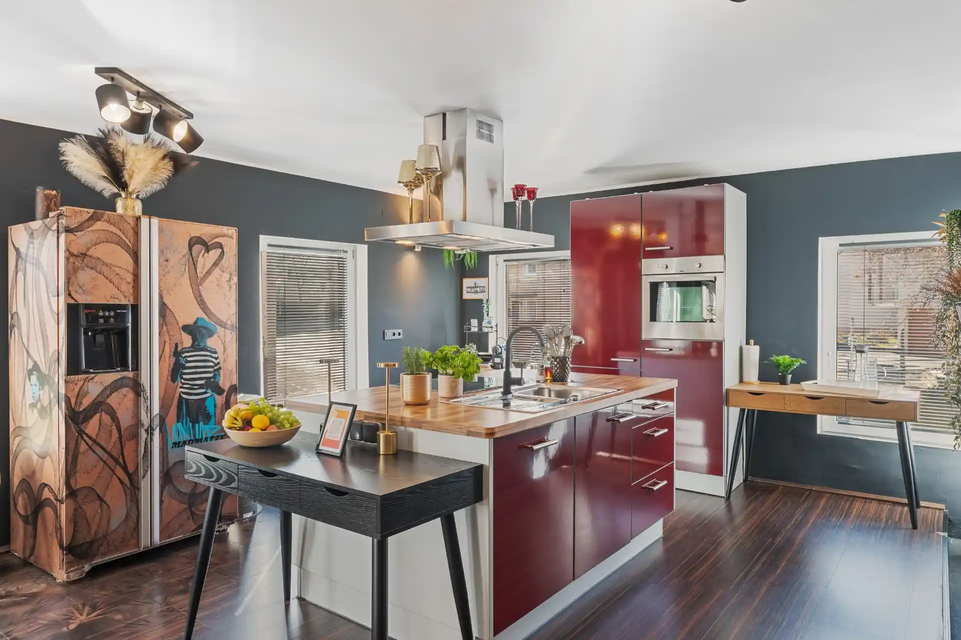 Moderne Küche im Ferienhaus Die 16 Rosenfeld