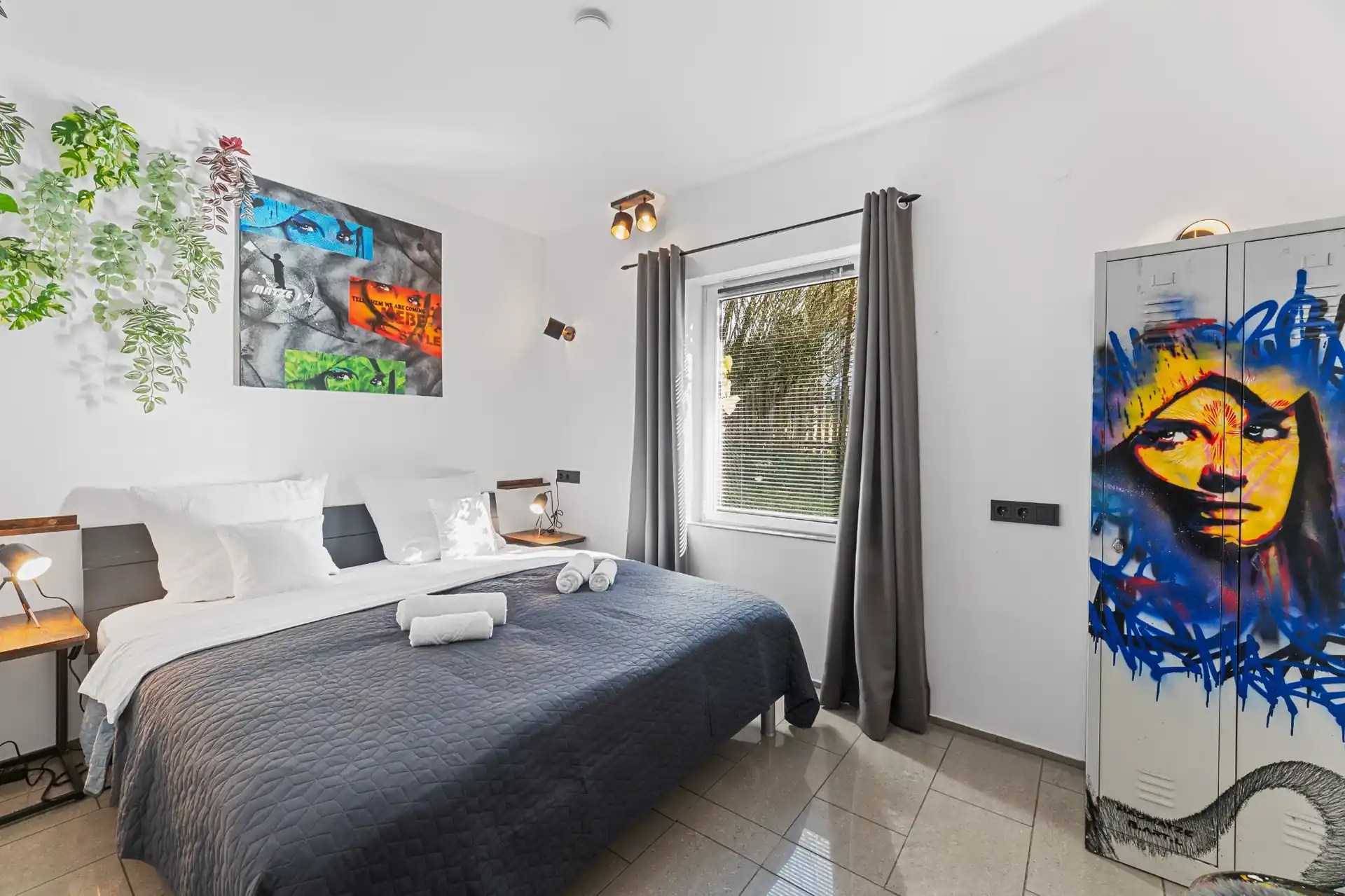 Gemütliches Schlafzimmer im Ferienhaus Die 16 Rosenfeld