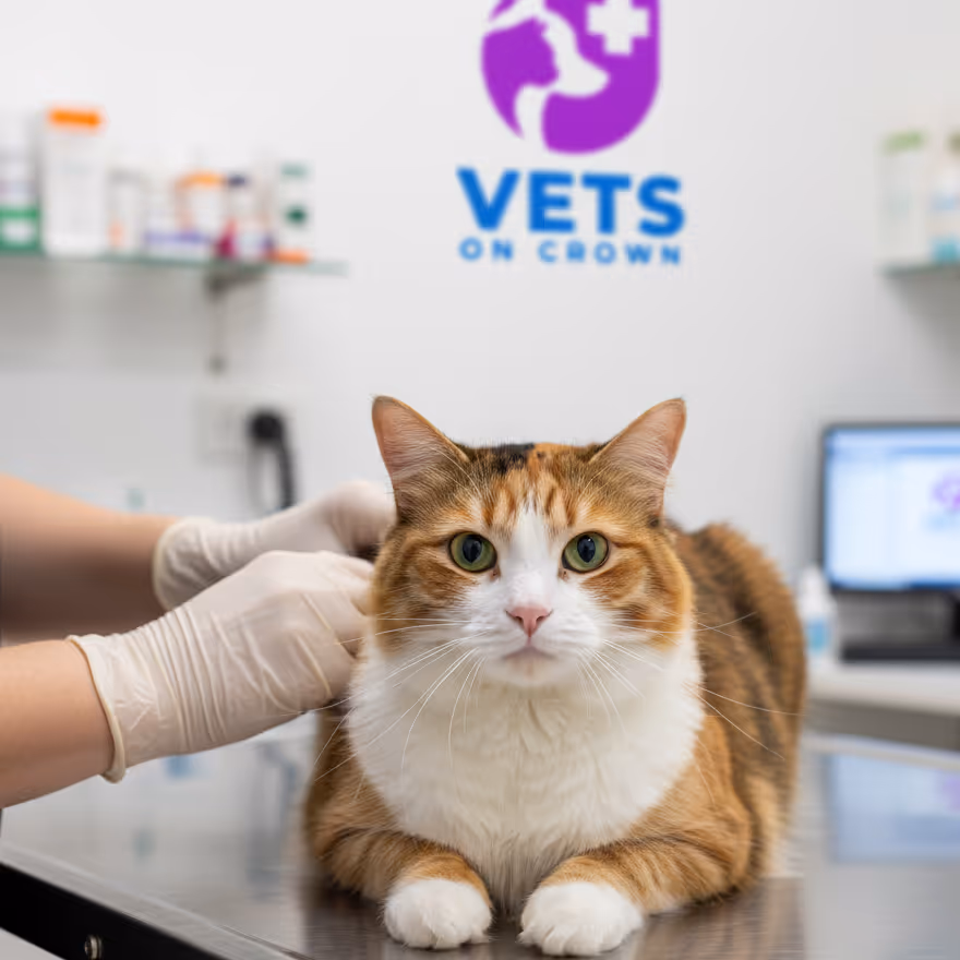 A pet receiving dermatology and skin care in Surrey Hills NSW