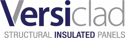 Versiclad logo with text 'STRUCTURAL INSULATED PANELS' below it.