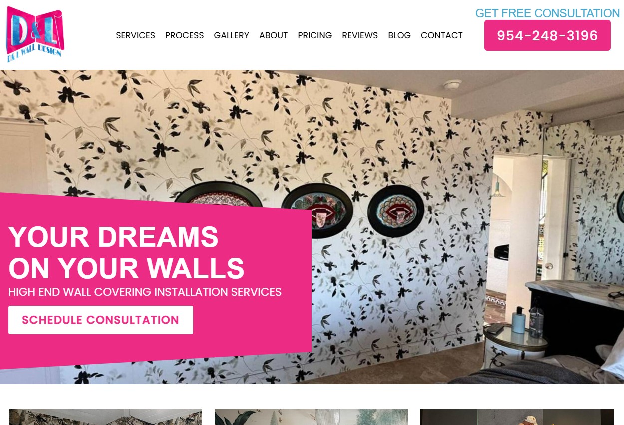 D and L Wall Design Website