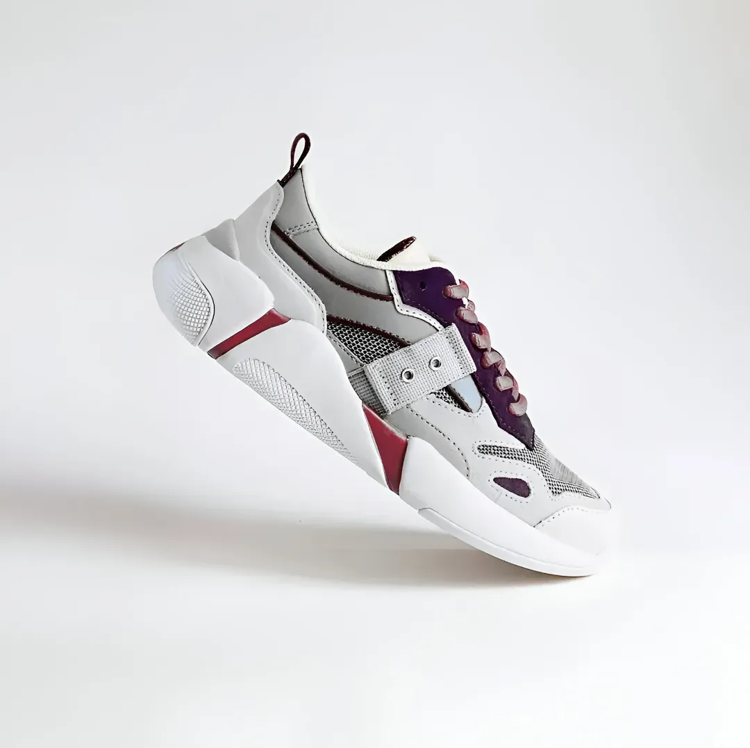 A single shoes in white background.