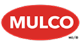 MULCO brand logo in white text on a red oval background.