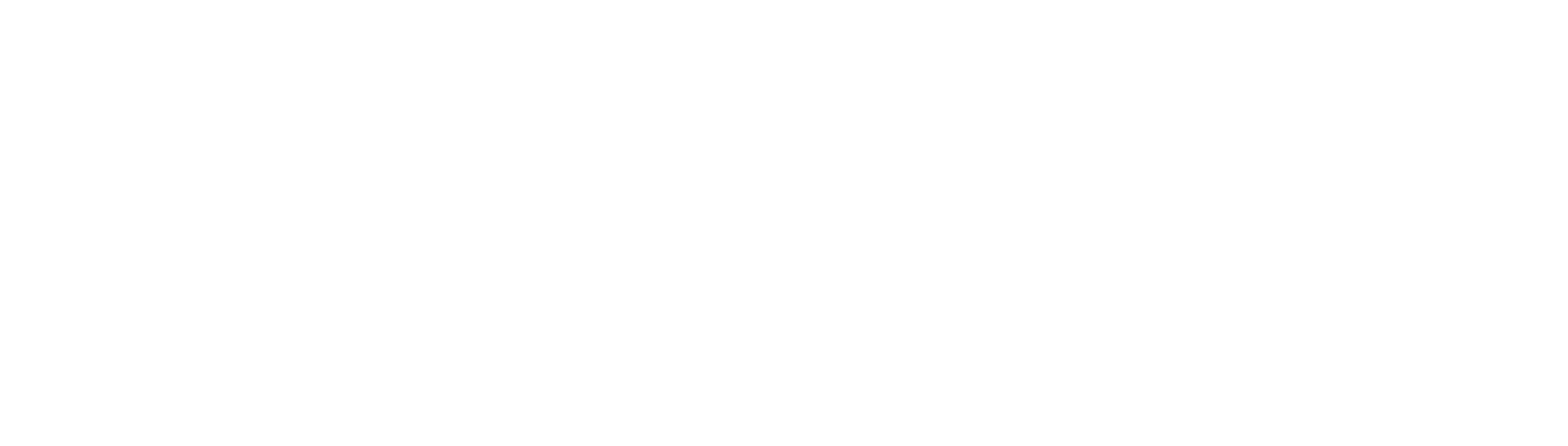 White Audrey logotype on black background.