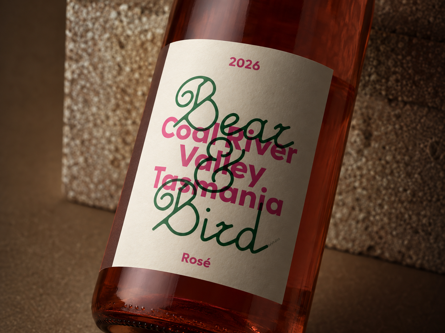 Bear and Bird Rosé 2026 label
