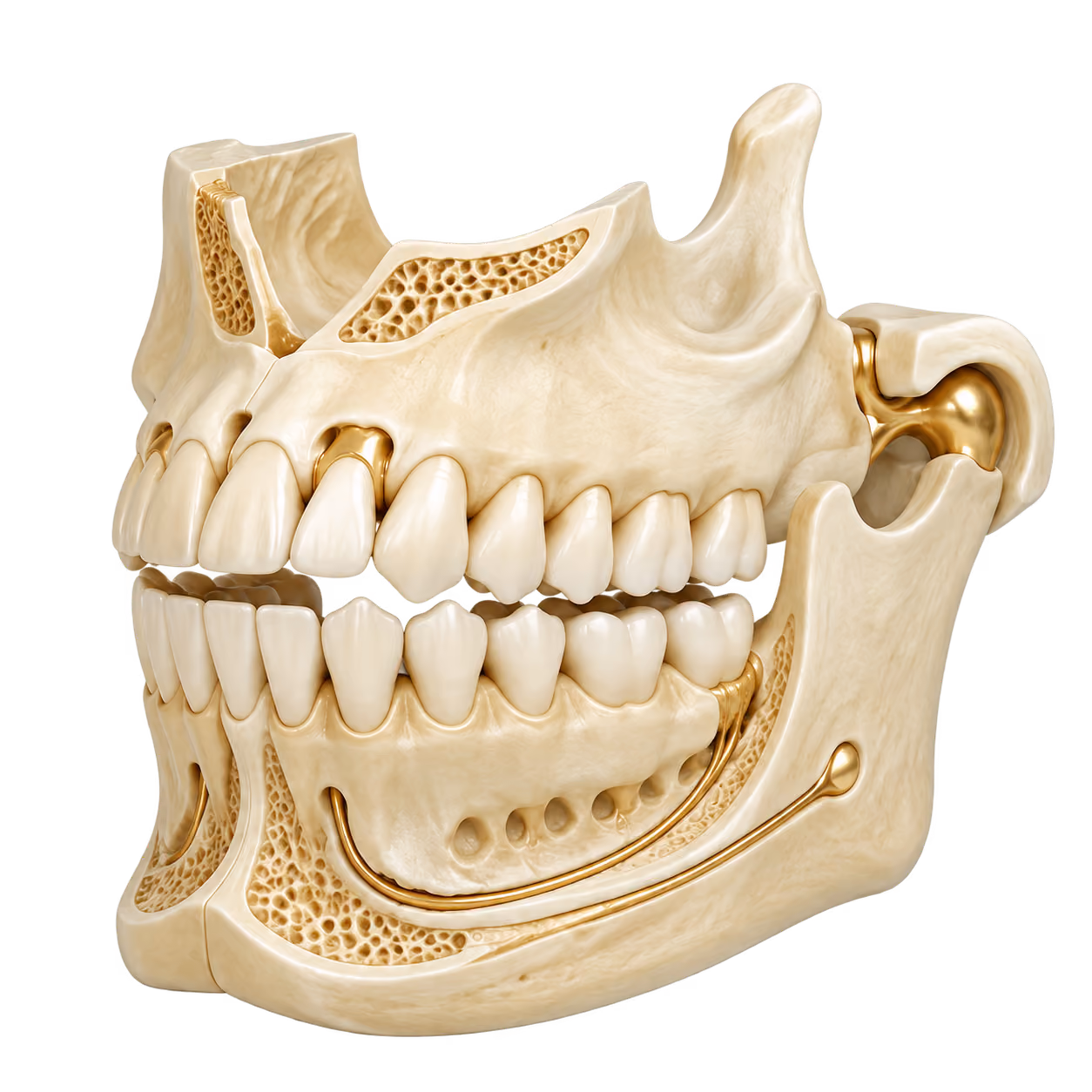 Conceptual teeth and jaw model