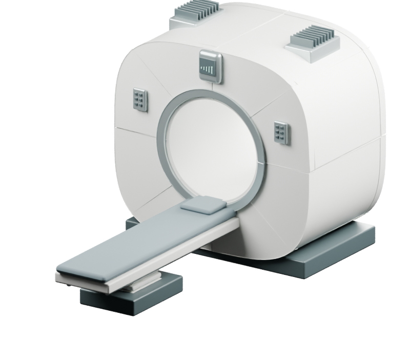 Illustrative MRI scanner exterior