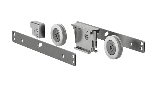 Wood lift and slide roller