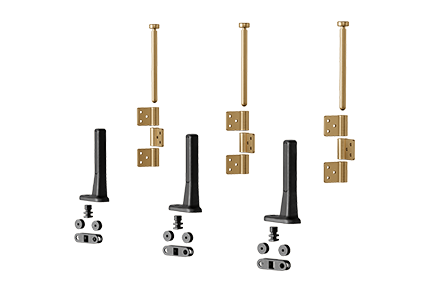 Wood slide and fold rollers