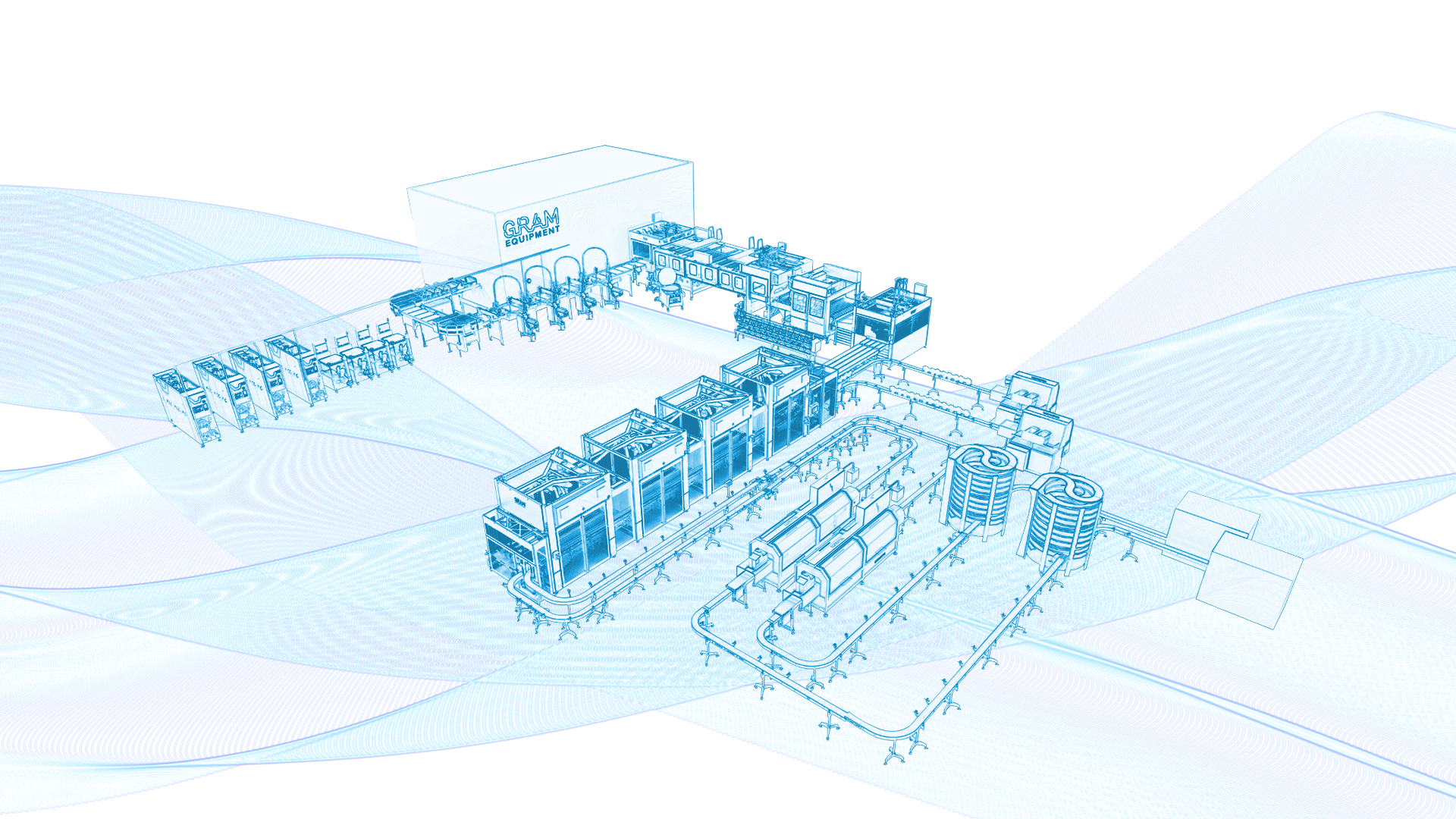 image of various production stages (for a manufacturing plant)