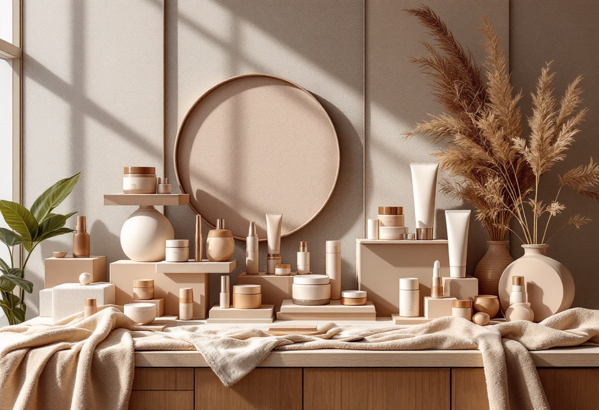 image of makeup kits display