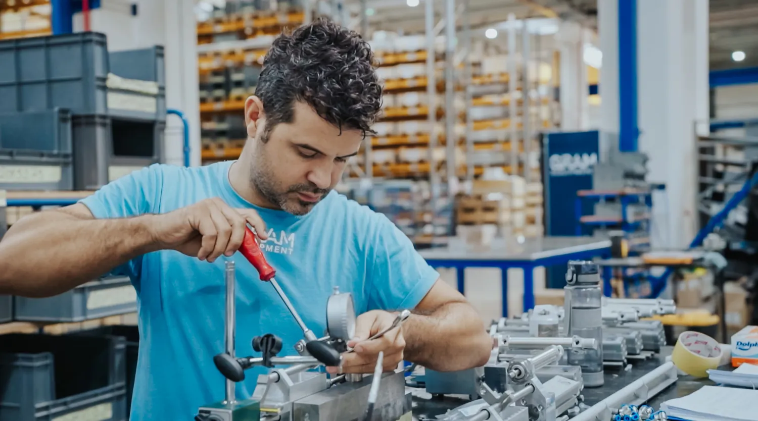 image of quality control check (for a manufacturing plant)