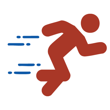 running fast icon