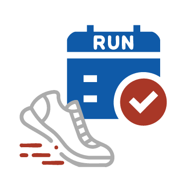 running calendar icon