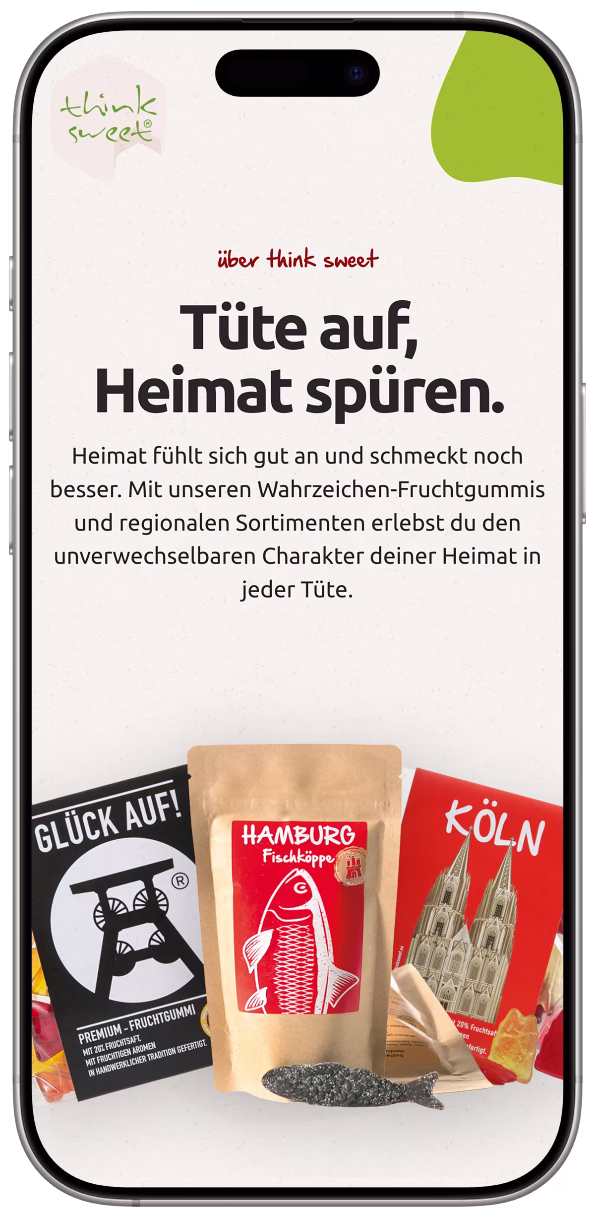 think sweet projekt referenz iphone mockup webseiten