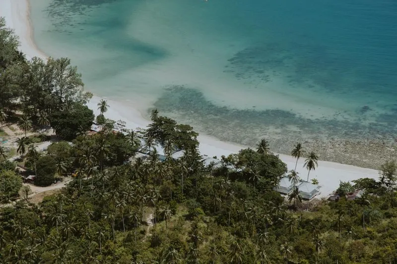 Shore aerial view