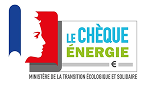 logo de la mesure chèque énergie, dispositif français
