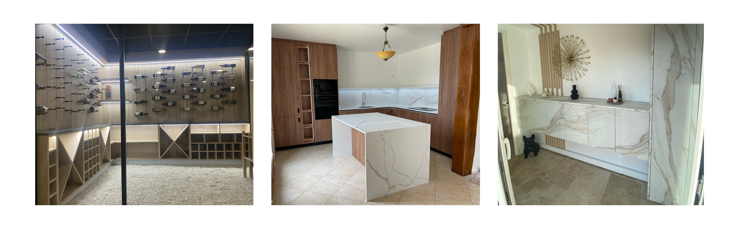 Réalisations de cuisine par le groupe DSA.