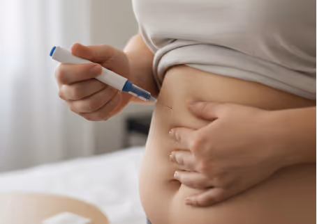 A woman undergoing ketamine therapy