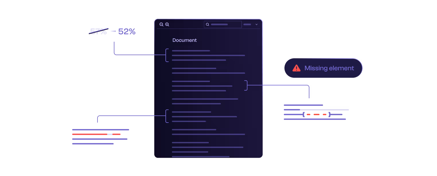 Vue d'ensemble permettant de vérifier qu'aucune information n'échappe à l'analyse sur Dylogy