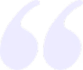Large stylized light purple left double quotation mark symbol on white background.