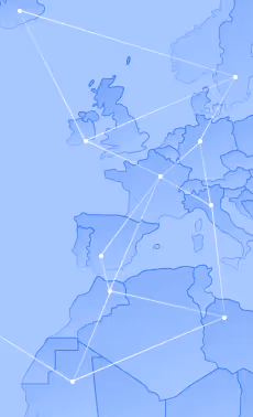 Magnifying glass over horizontal lines with a white speech bubble containing the text 'analysis...'.
