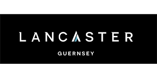Lancaster logo with stylized letter A and the word Guernsey below it on a black background.