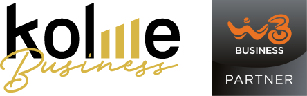 kolme logo per business e windtre partner