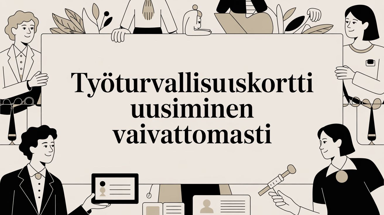 Työturvallisuuskortti uusiminen vaivattomasti