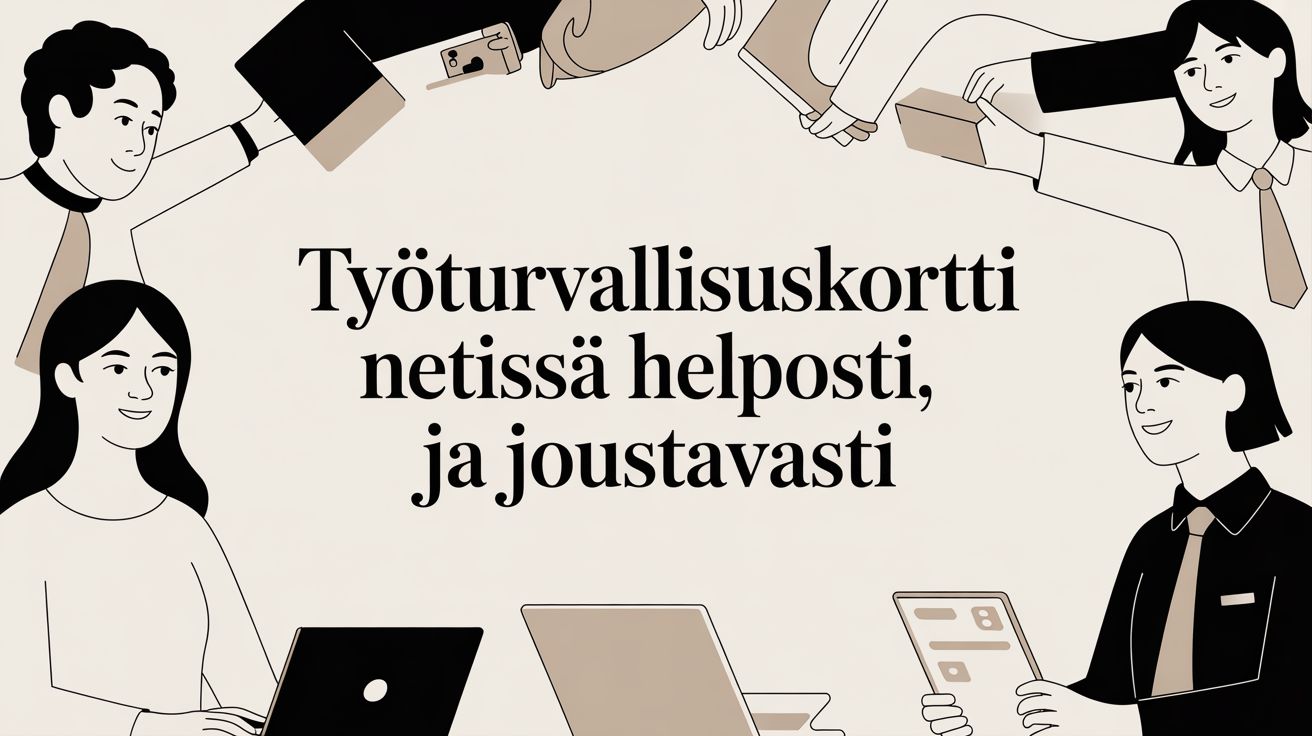 Työturvallisuuskortti netissä helposti ja joustavasti