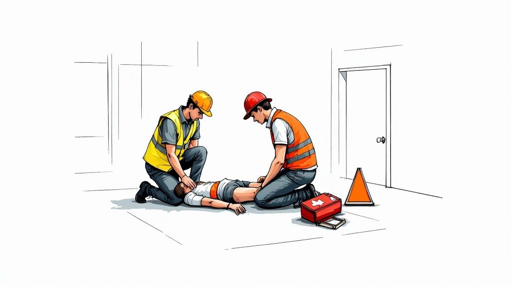 Onnettomuustilanteessa toimiminen työpaikalla käytännön opas