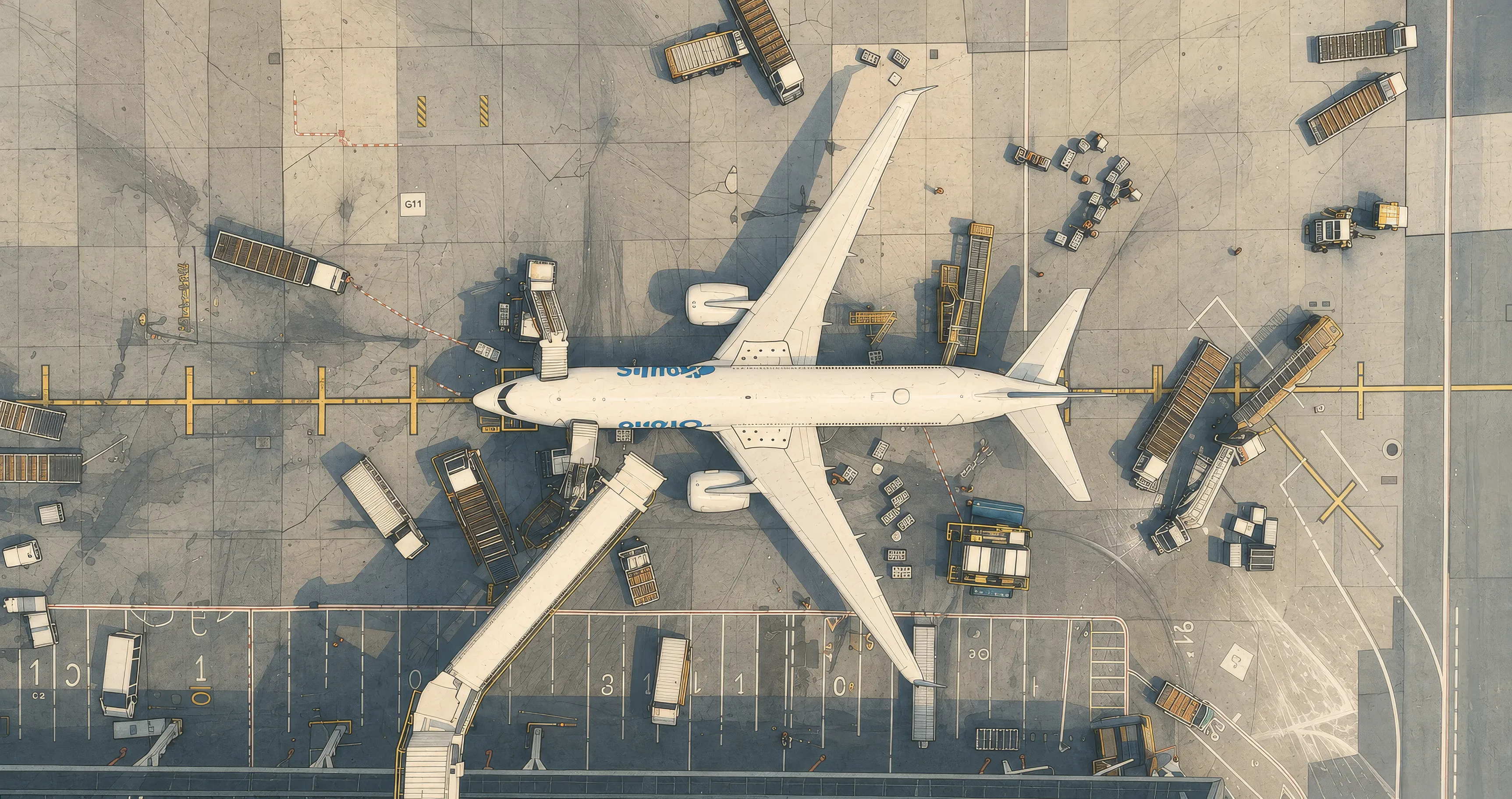 Even after a hundred years, aviation is still a bespoke affair that needs a small army on the ground for every departure.