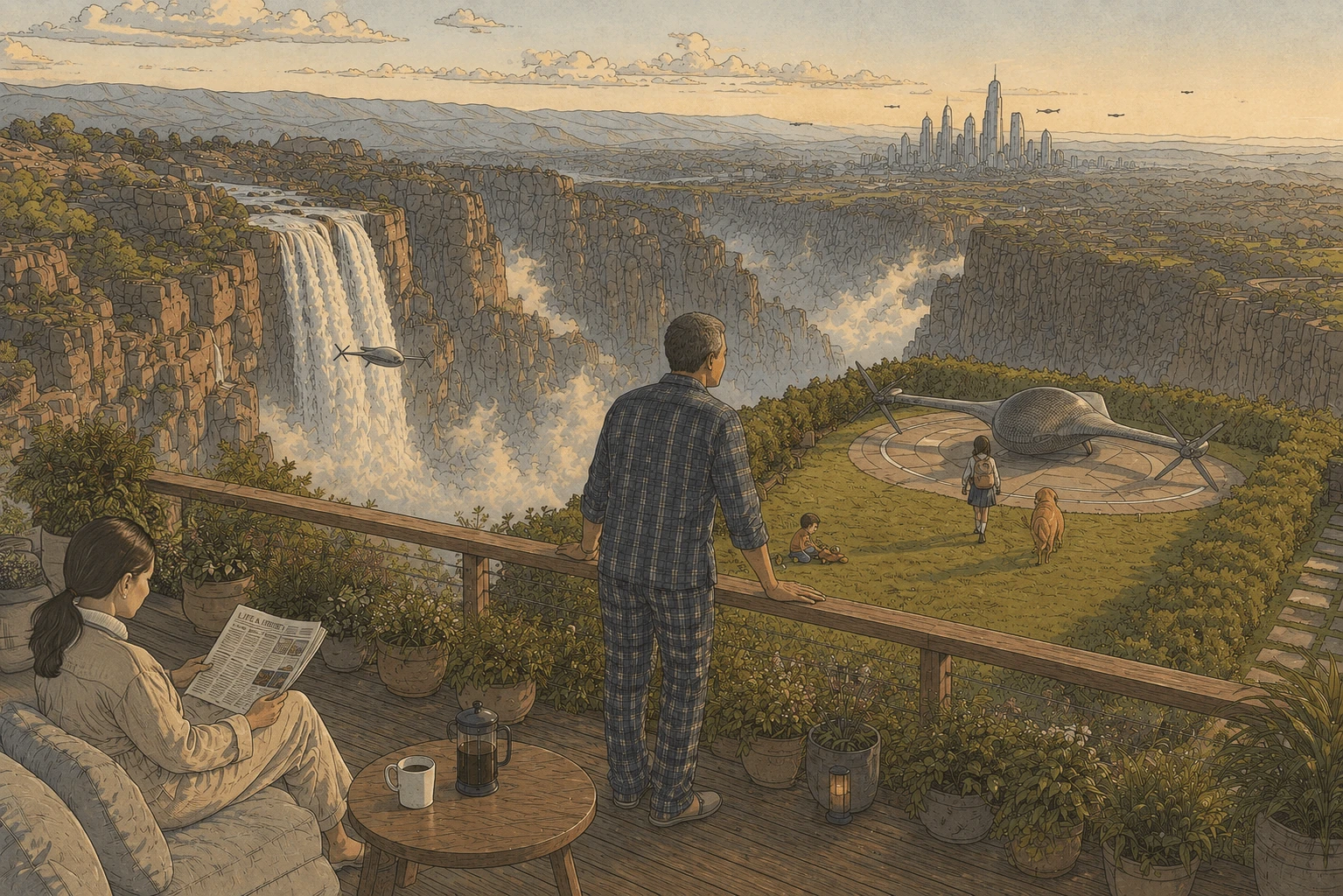 A world where you can now live in peace while being 15 minutes away from the city.