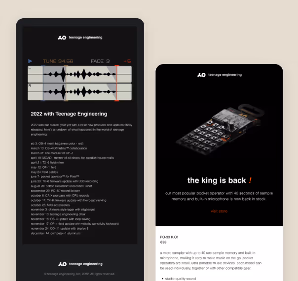 Email design card image