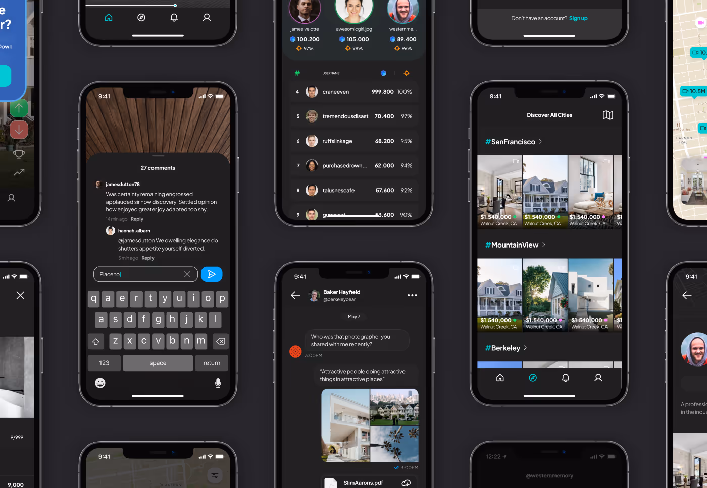 Mobile app example image