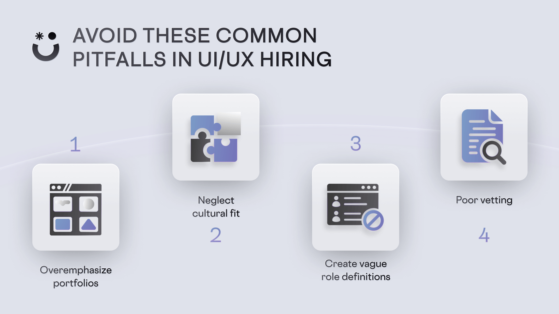 Main pitfalls to avoid when hiring UI/UX designers.