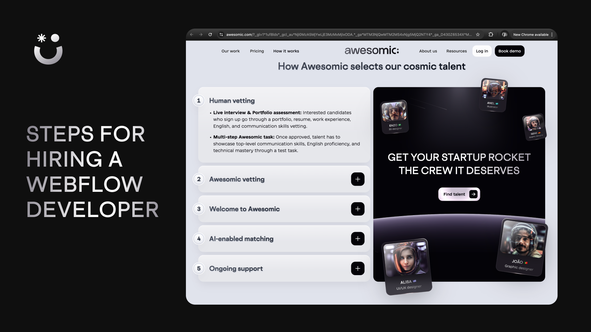 How awesomic vets talent in 6 steps.