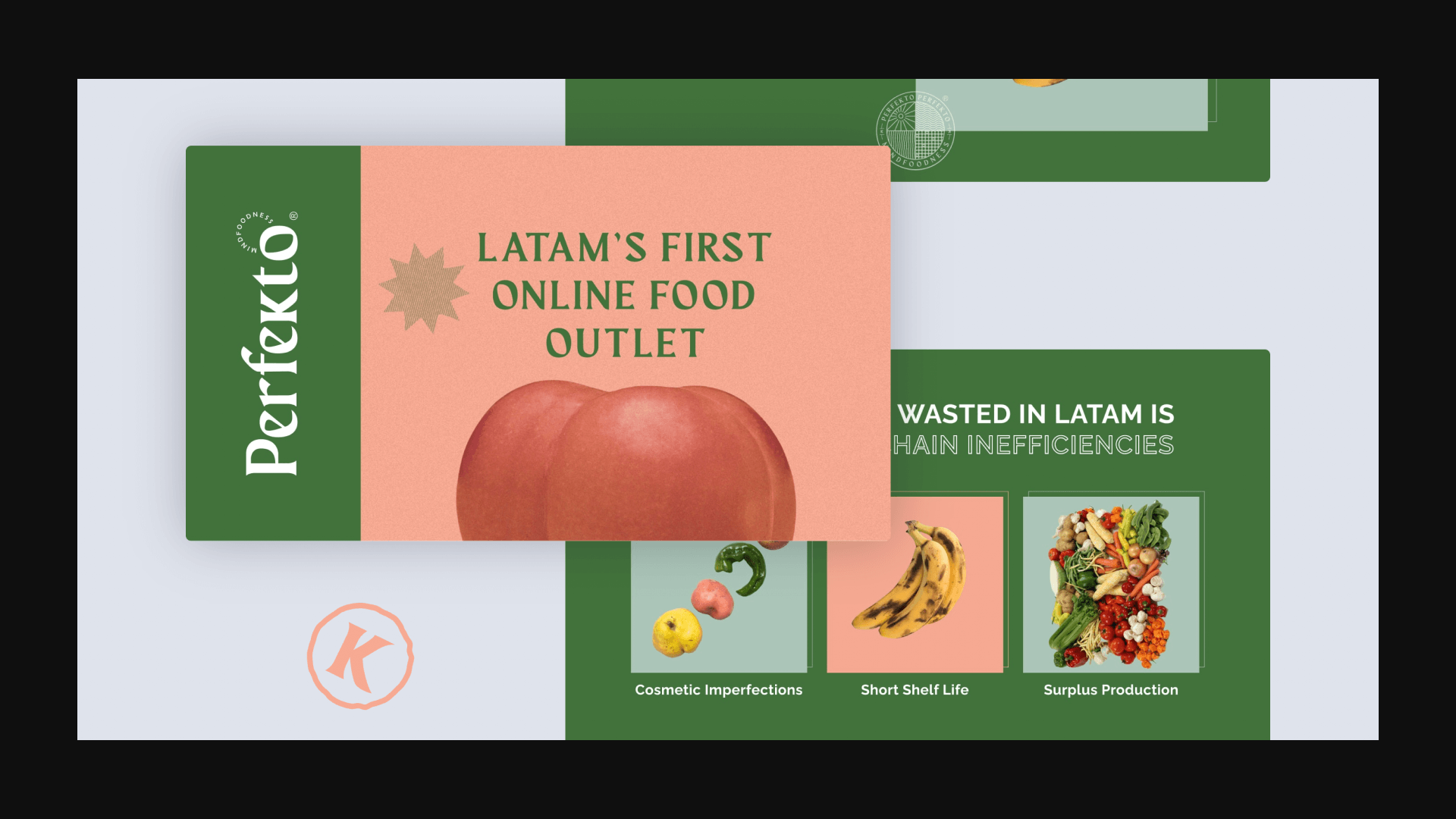 Awesomic's design work with Perfekto, the first online food outlet in LATAM.
